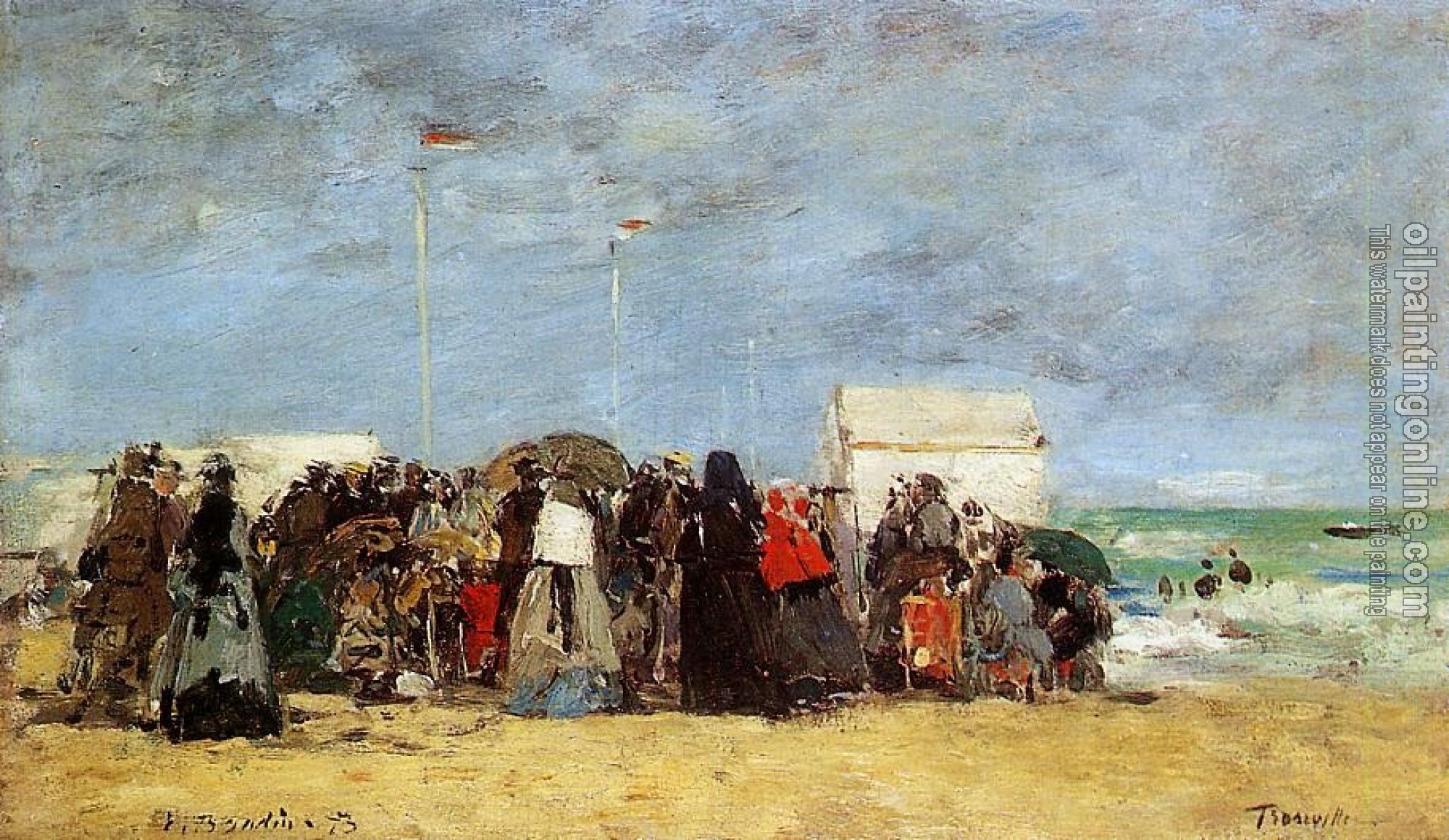 Boudin, Eugene - Trouville, Beach Scene